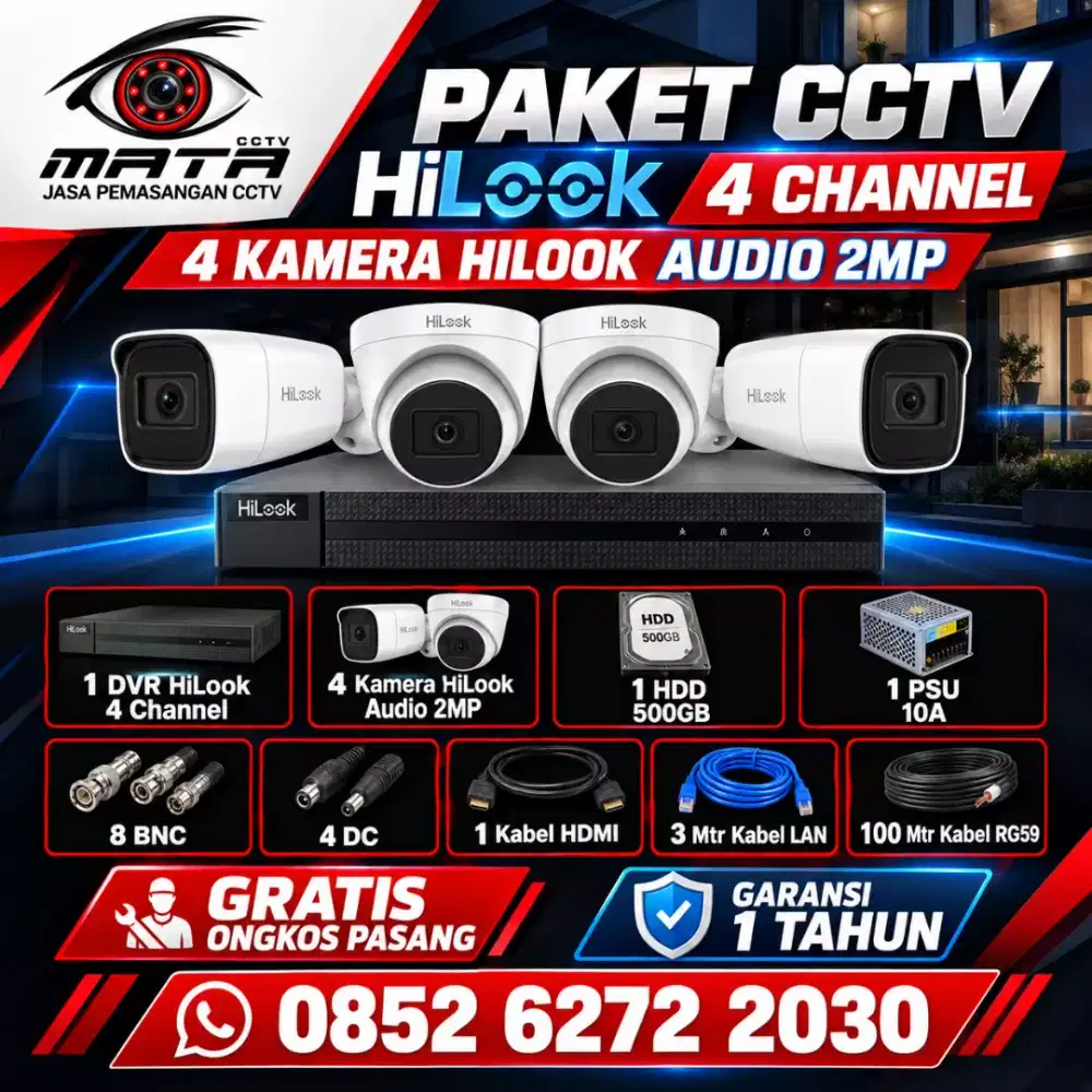 Promo cctv hilook audio 2mp