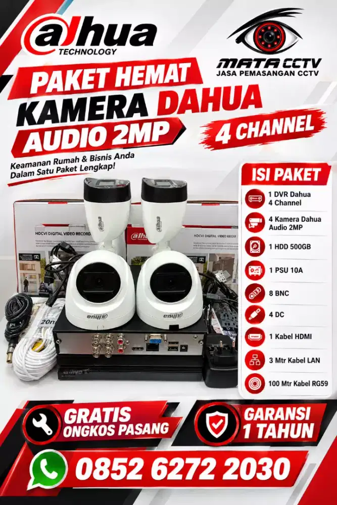 Promo cctv dahua audio 2mp