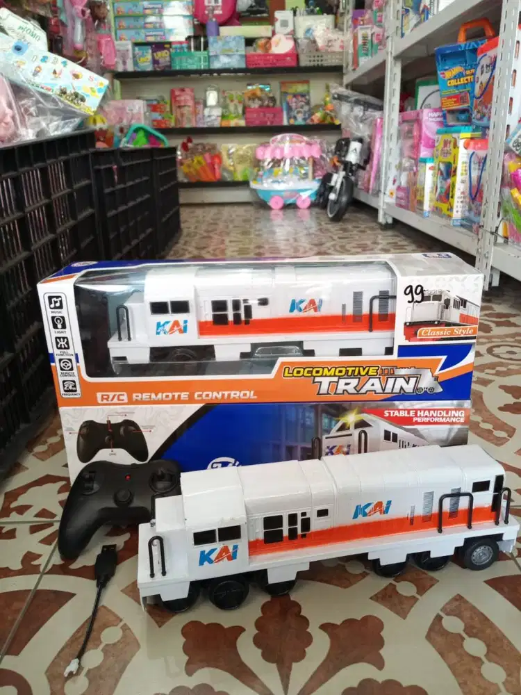 mainan anak rc lokomotif kereta