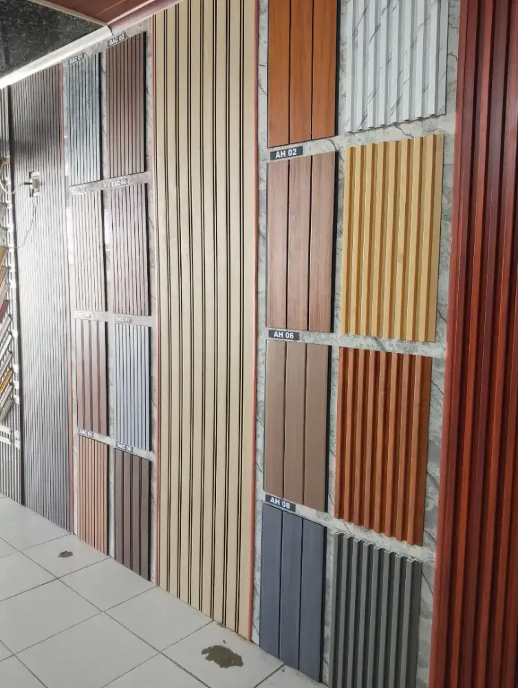 Plafon pvc WPC wall panel outdoor list pigura moulding dll