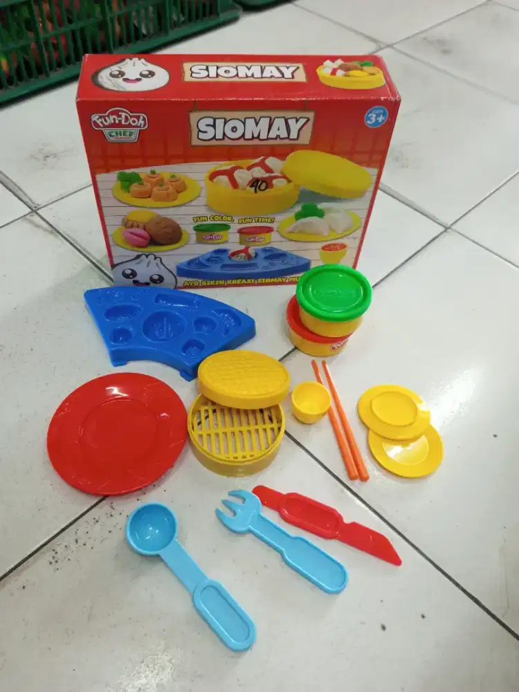 Mainan Anak Play doh siomay set cetakan