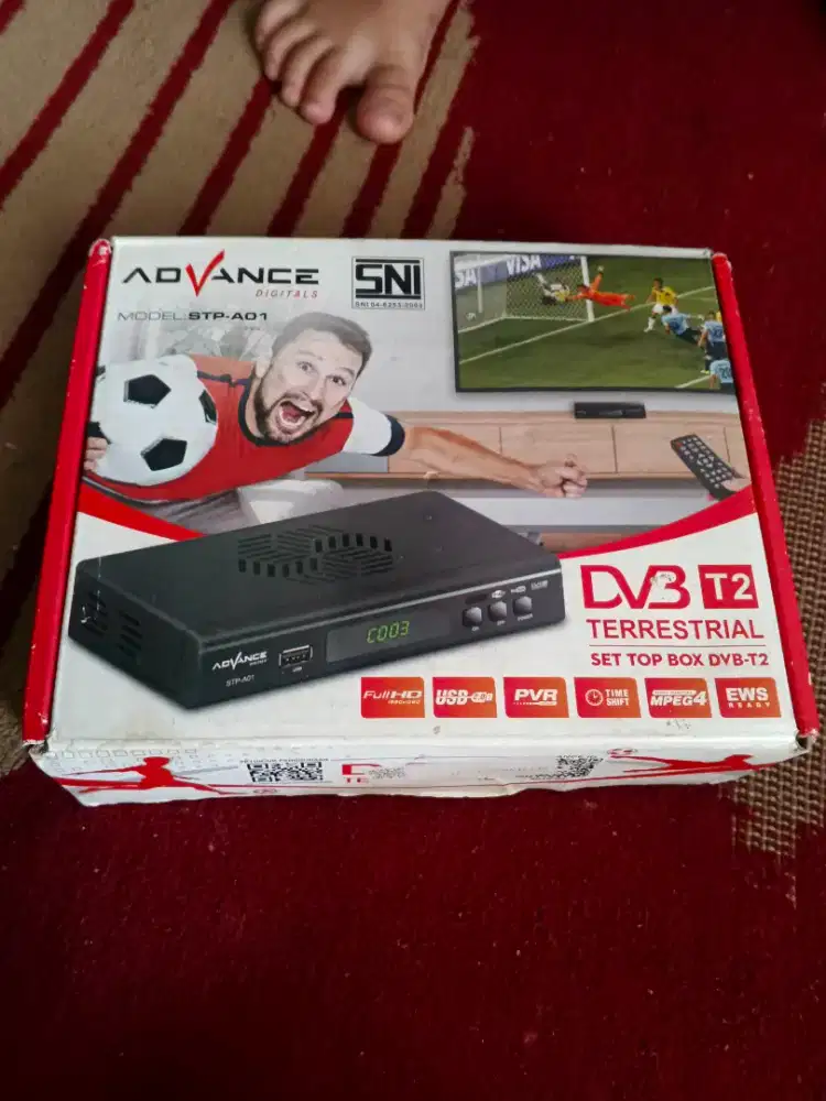 Dijual Set Top Box merk Advance STP-01 DVB-T2 ( Edisi ga kepake )