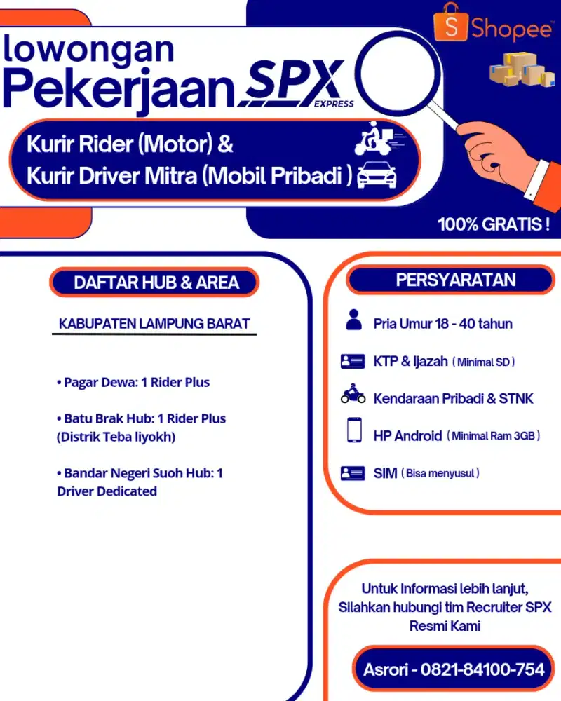 LOKER KURIR SPX EXPRESS