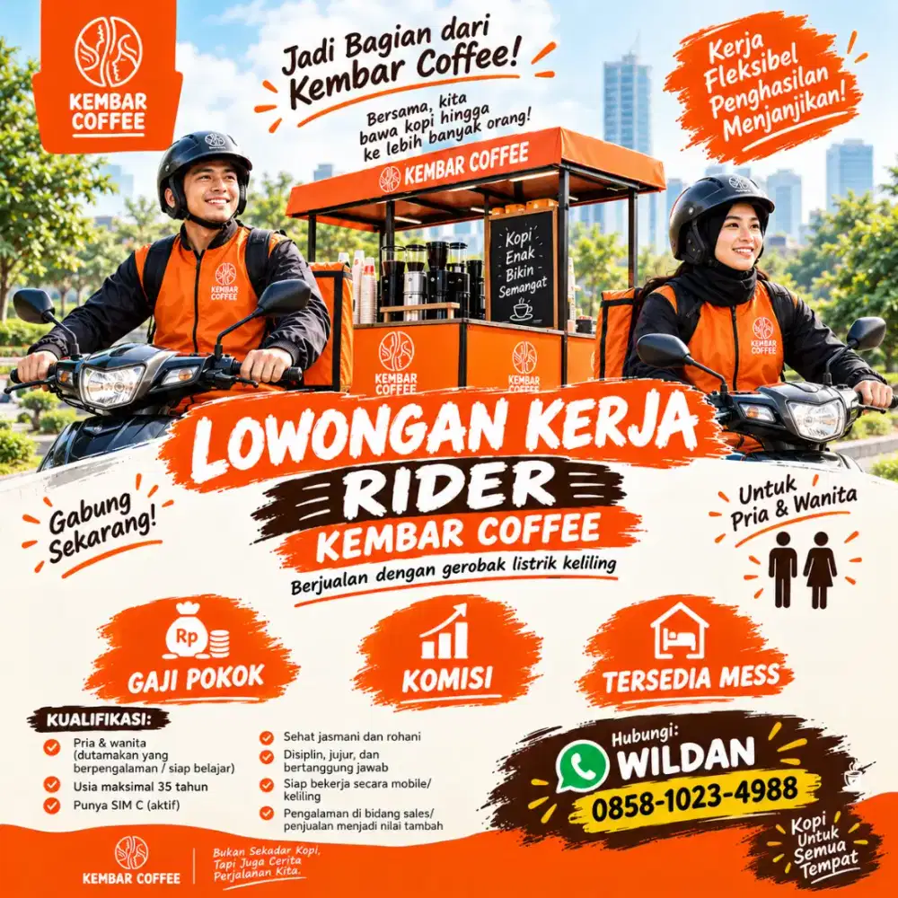 Dicari Rider Kopi Keliling