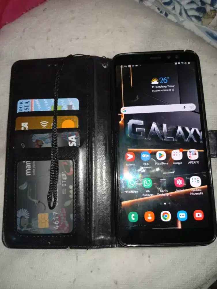 Samsung A8+ SEIN RESMI DUAL SIM Ram 6/64 TERMURAH JUAL/CARI KEMBALIAN