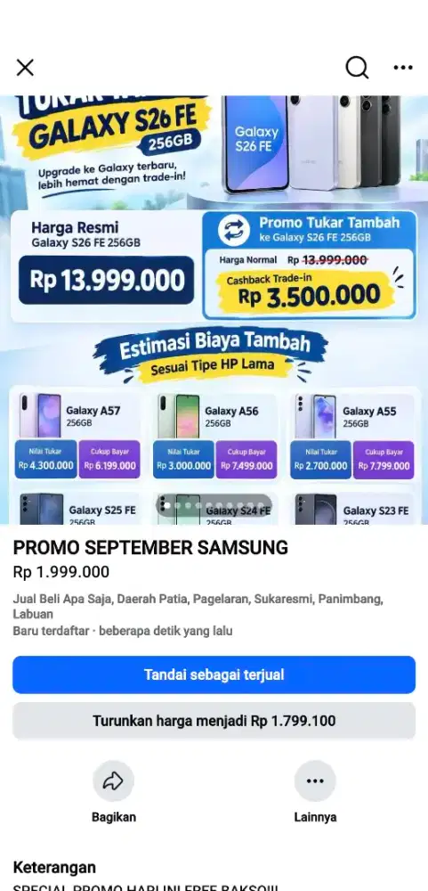 SPECIAL PROMO TUKAR TAMBAH