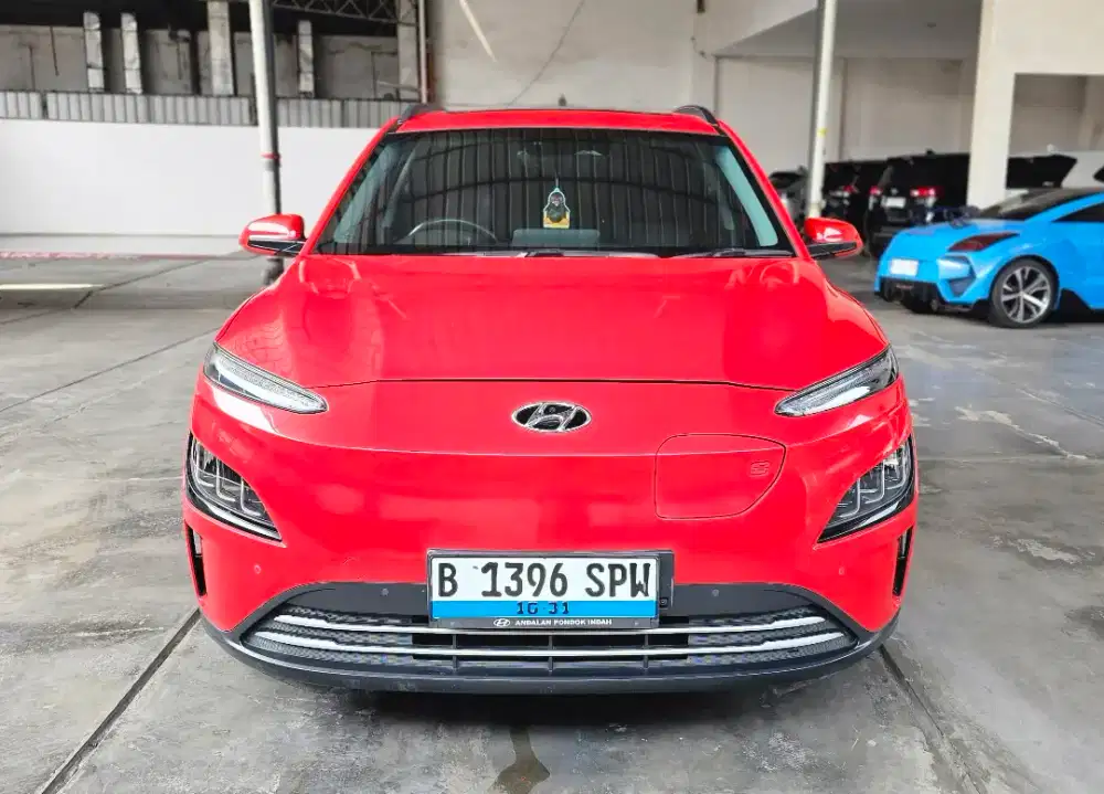 Hyundai Kona EV Facelift 2021 Merah Km 60rb Tangan 1 Mulus Siap Pakai