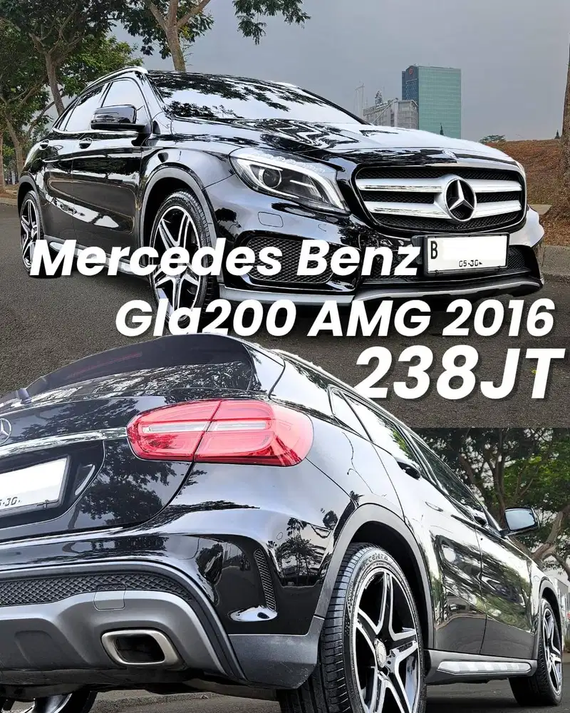 Harga CASH!! Mercedes Benz Gla200 1.6 AMG Line 2016!! Black on black