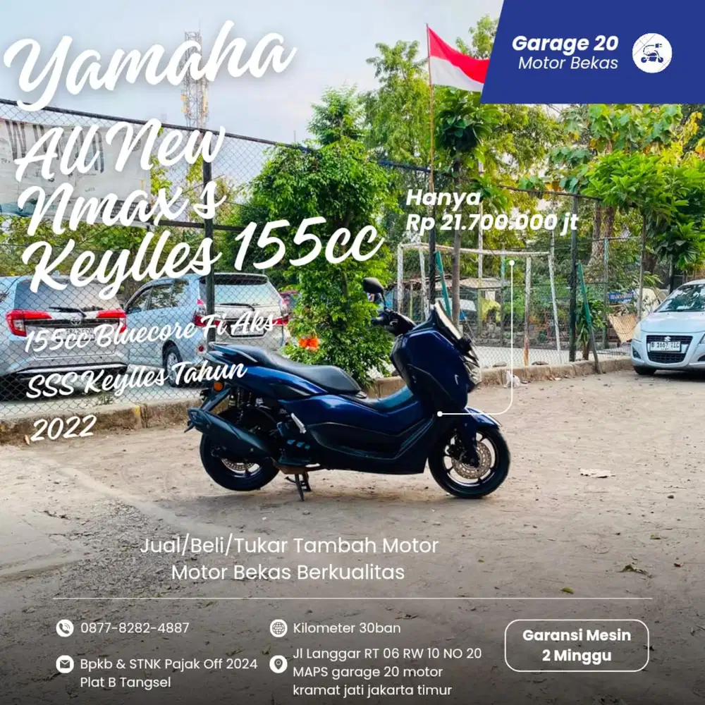 Yamaha All New Nmax S 155cc Keylles Non ABS Aks SSS Tahun 2022