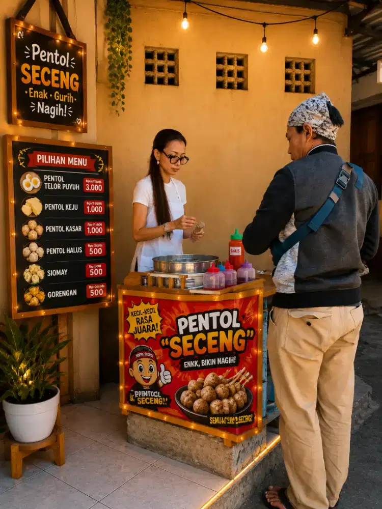 Jualan Pentol di Ciputra World