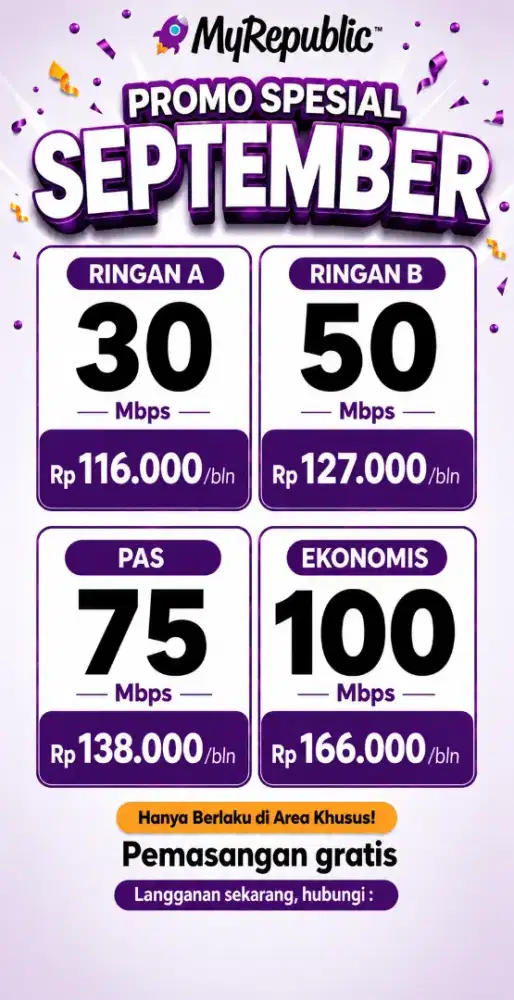 WIfi Termurah Se Bekasi 30 Mbps