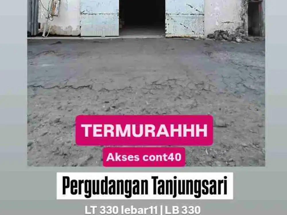 Gudang Tanjungsari akses kontainer 40. dekat tol. surabaya barata
