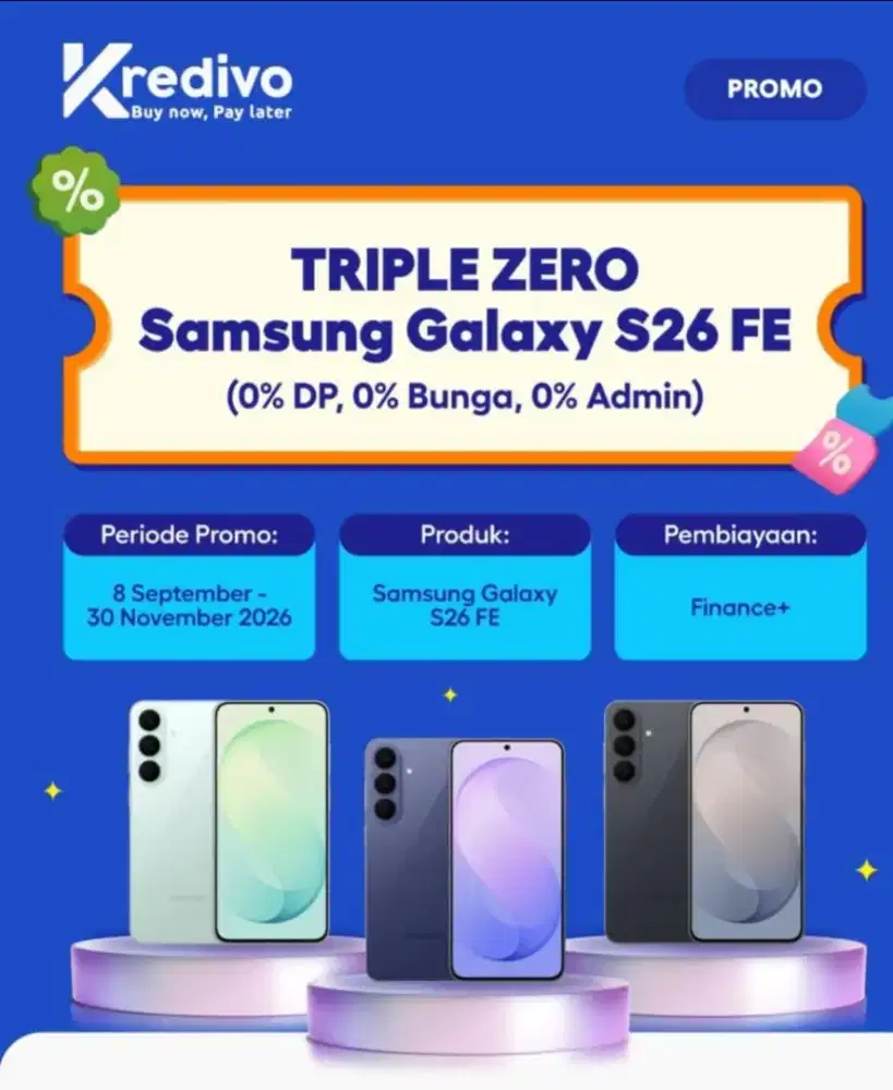KREDIT HP PAKAI KREDIVO PROMO 0%