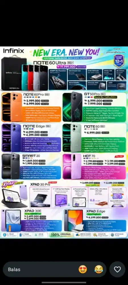 INFINIX SERIE CICILAN HOMECREDIT