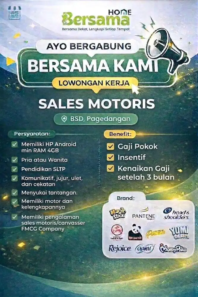 Sales Motoris/canvasser
