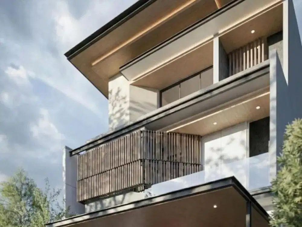 For Sale Rumah 3 Lantai Mewah Minimalis Tropical di Woodland Citraland Utama Surabaya Barat Full Marmer