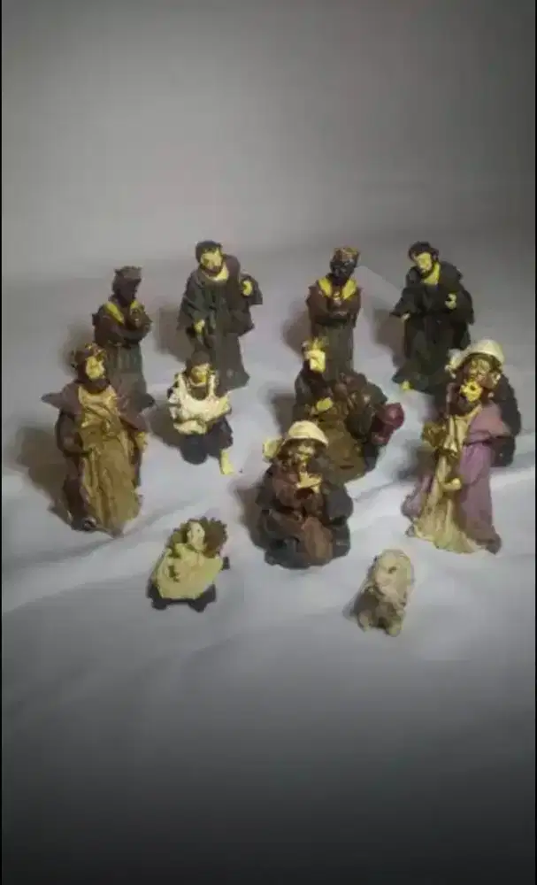 Patung kelahiran Yesus lengkap 11 pcs miniatur