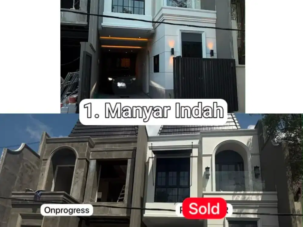 Ready 1 unit American House Manyar Indah Surabaya Timur