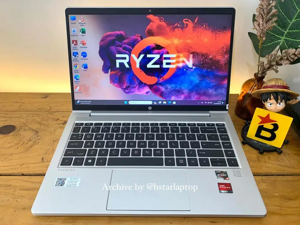 Laptop Bisnis HP Probook 445 G8 Ryzen 5 5600U RAM 8 / 256 SSd Slim