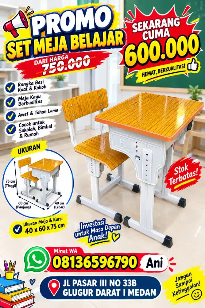 MEJA BELAJAR SISWA TERMURAH