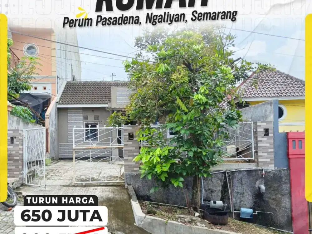 Rumah Harga Murah di Perum Pasadena Ngaliyan Semarang Bebas Banjir