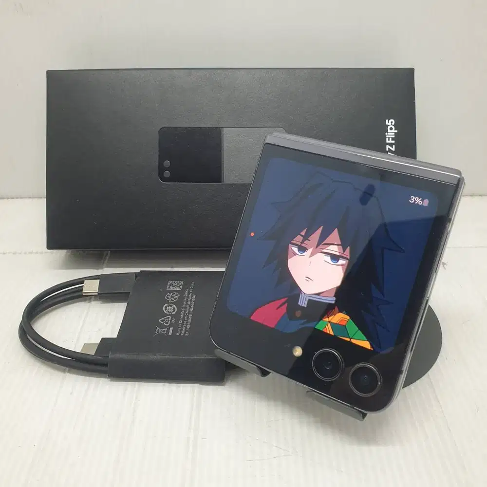 HOT SALE SAMSUNG GALAXY Z FLIP 5 5G GRAPHITE 8/256 EX SEIN RESMI FULLS