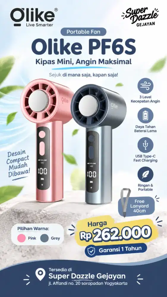 Kipas portable OLIKE PF6S