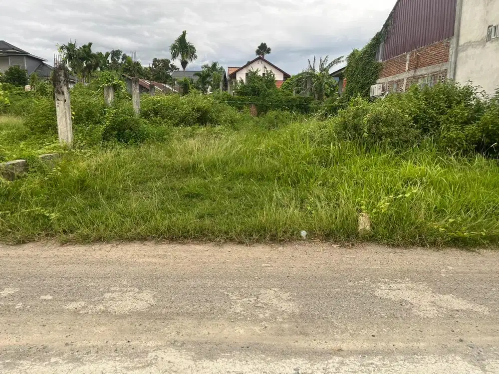Tanah luas 283.M.padat lengkap pembatasan pagar gp lhong raya