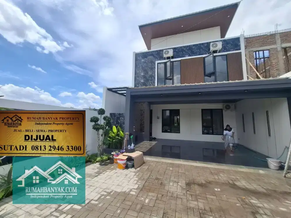 Jual Rumah Modern 5 Kamar Dekat Stadion Maguwo, Furnish - Tinggal Datang Bawa Kopor