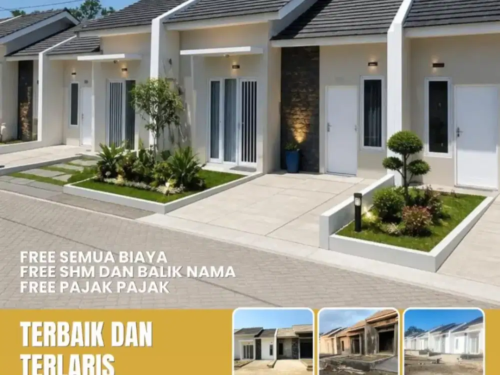 RUMAH KPR SUBSIDI DP 8 JT ALL IN ANGSURAN 1 JT AN DEKAT SAWOJAJAR EXIT TOL