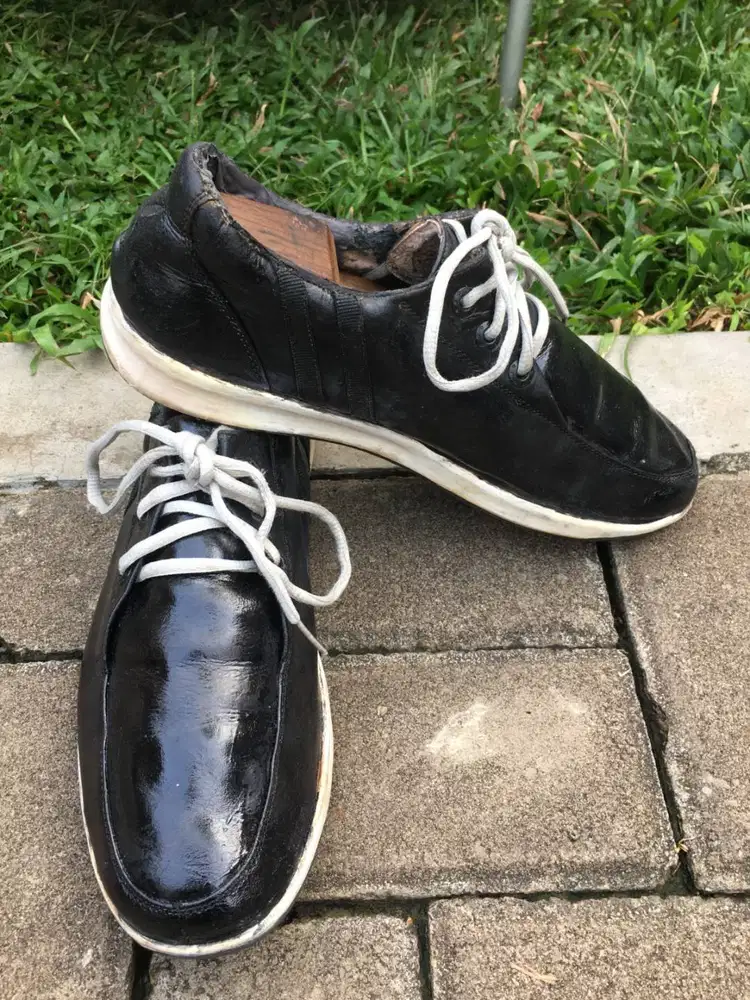Sepatu Playboy Hitam Size 44 Jumbo Kulit Casual Pria Big Size