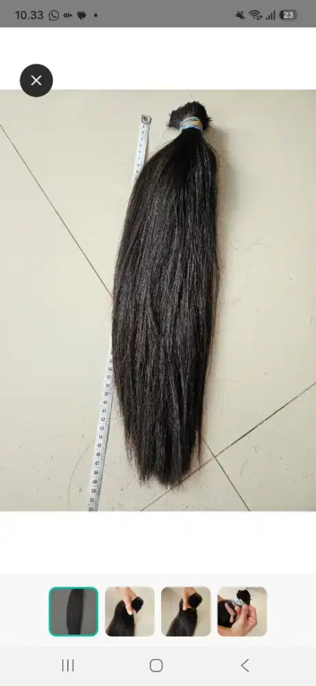 Rambut sambungan hair exten rambul asli milik pribadi