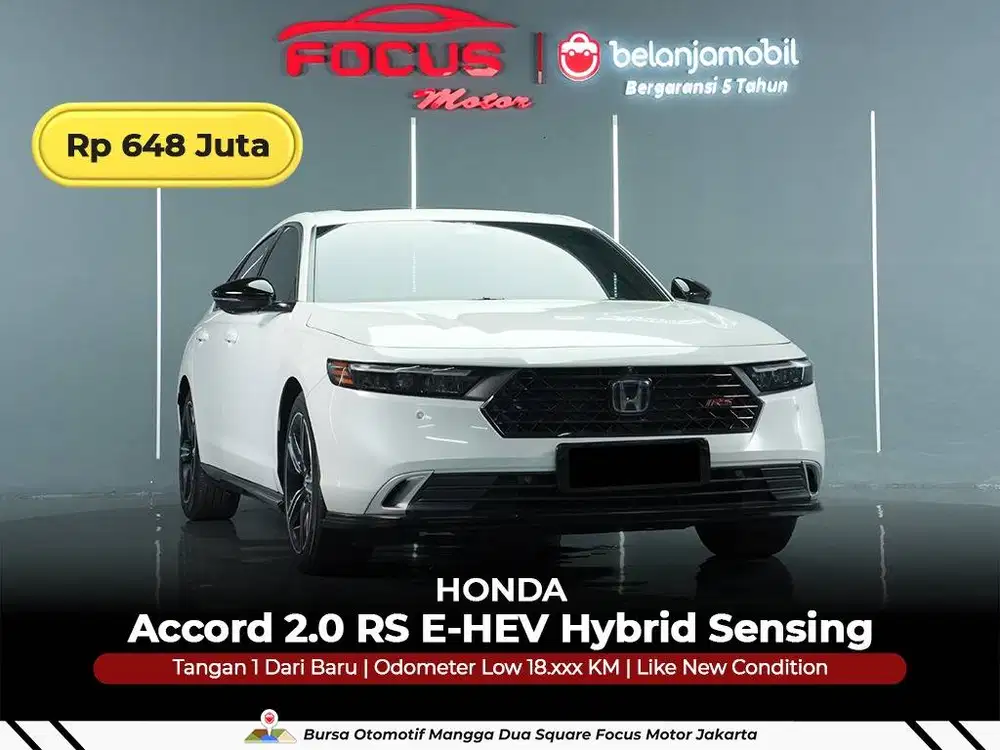 [GARANSI 5THN] Honda Accord 2,0 RS E-HEV Hybrid Sensing 2023/2024/2025