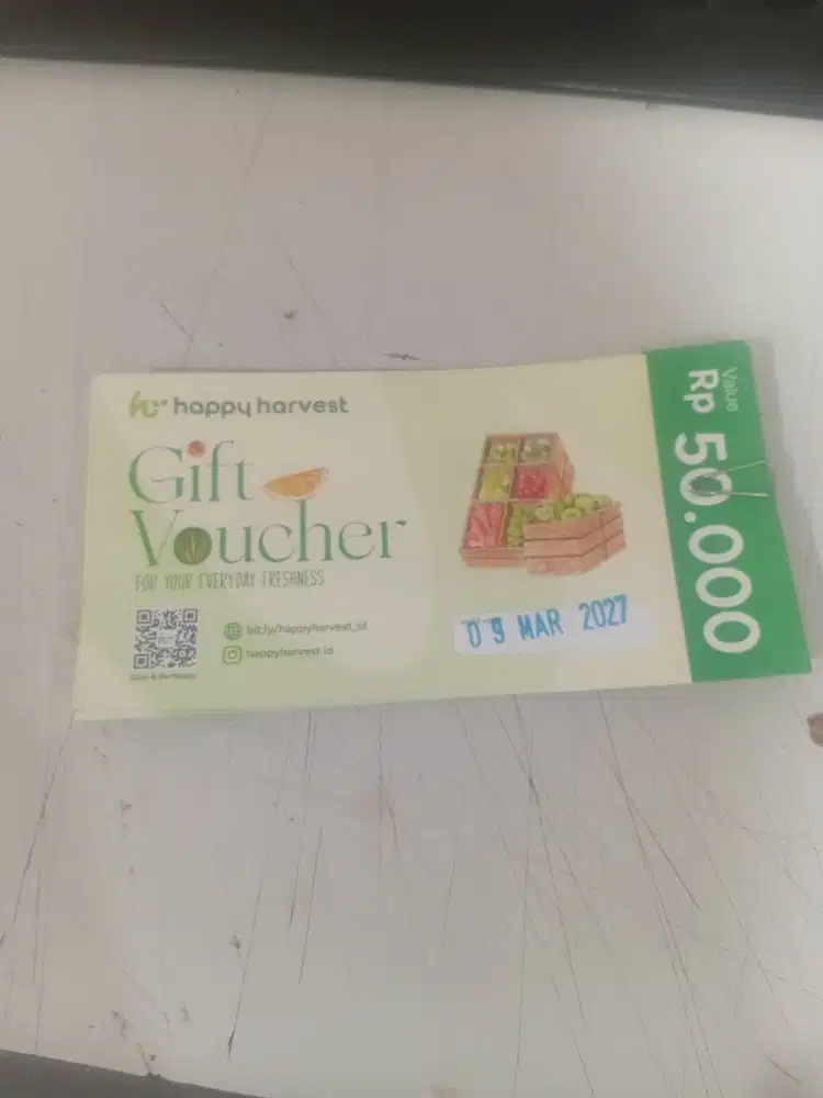 Jual voucher belanja happy haverst