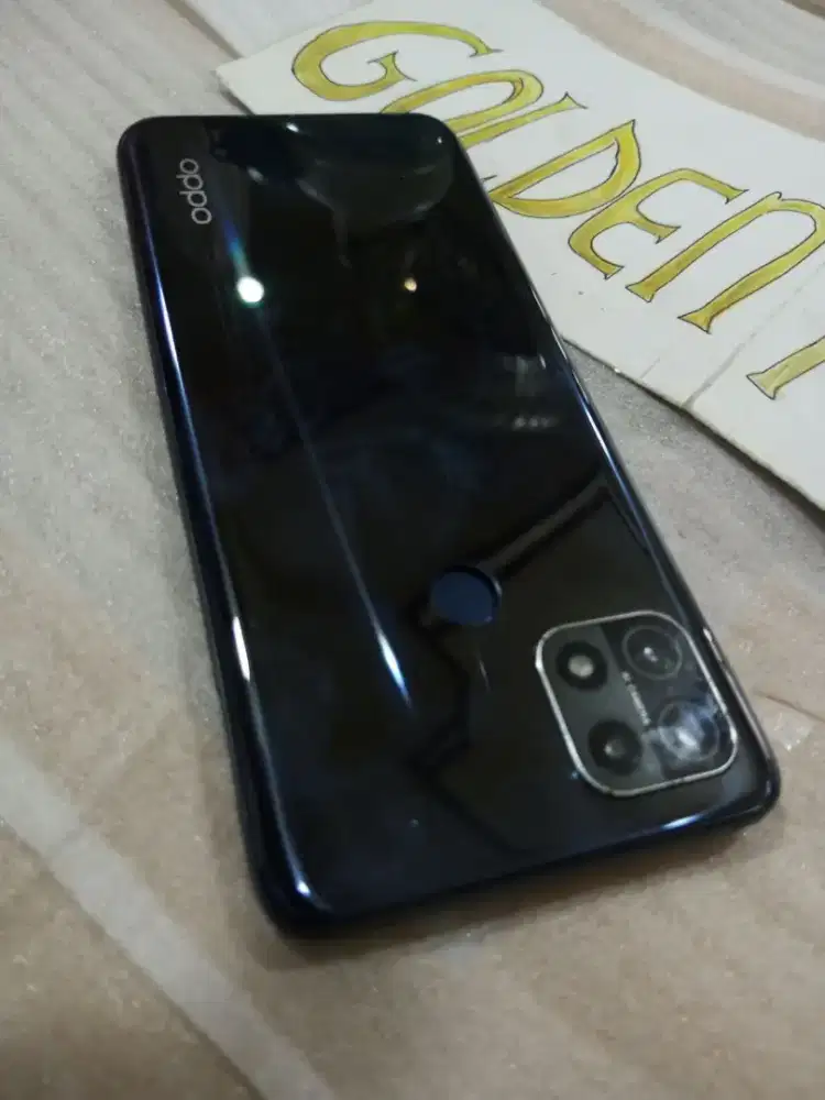 Oppo A15-Finger.4G.Ram 3/32GB.ORI #GOLDEN PONSEL