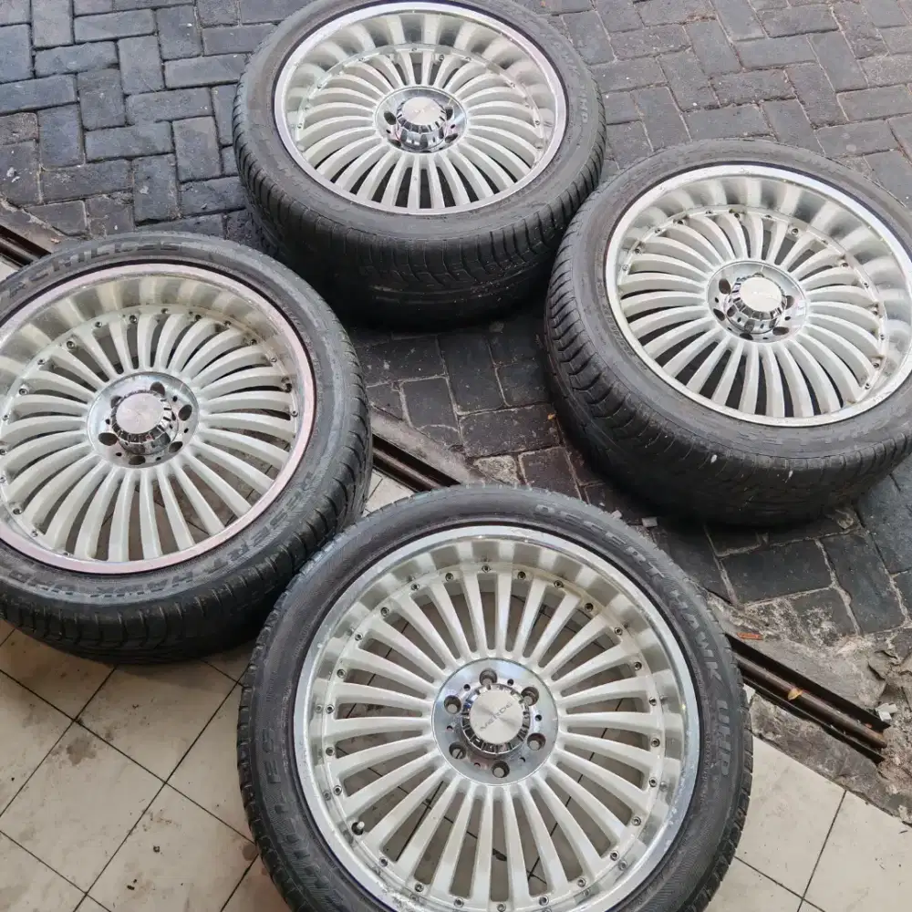 1 set Velg R22 Verde Multispoke include ban untuk fortuner/pajero
