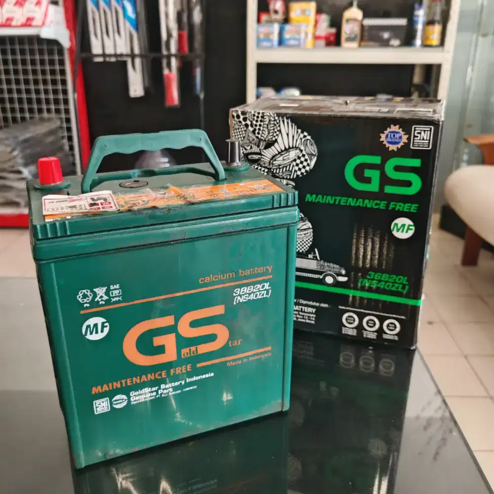 Aki GS astra MF Ns40zl sehat copotan brio umur 1 tahun