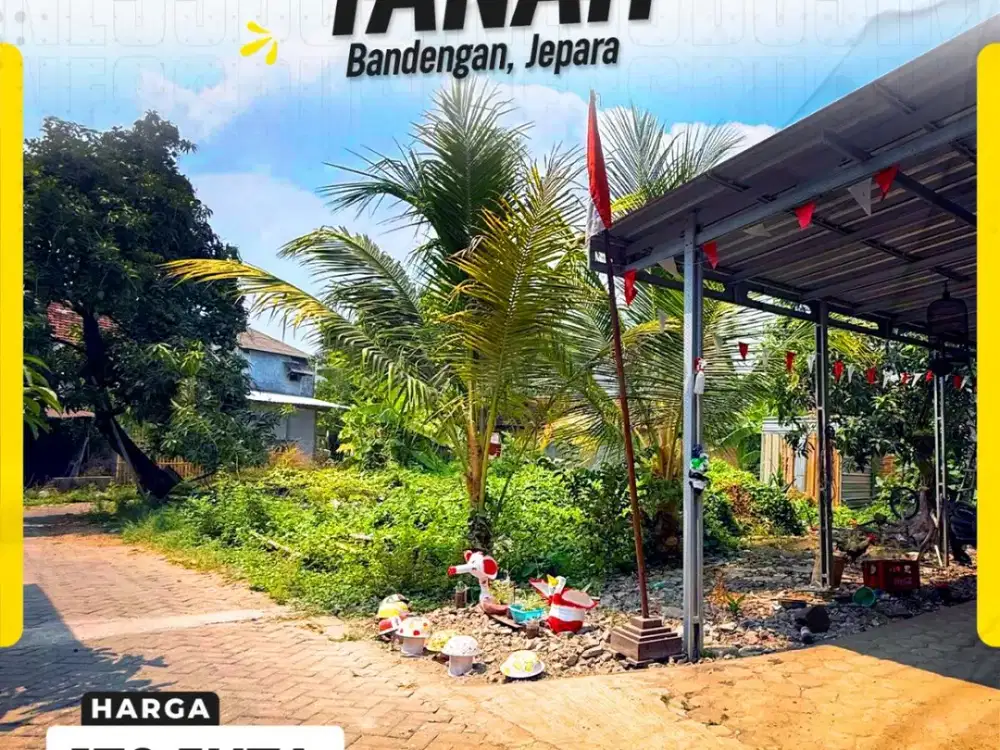 Dijual Tanah Siap Bangun Harga Murah Dekat Kawasan Wisata Bandengan Jepara