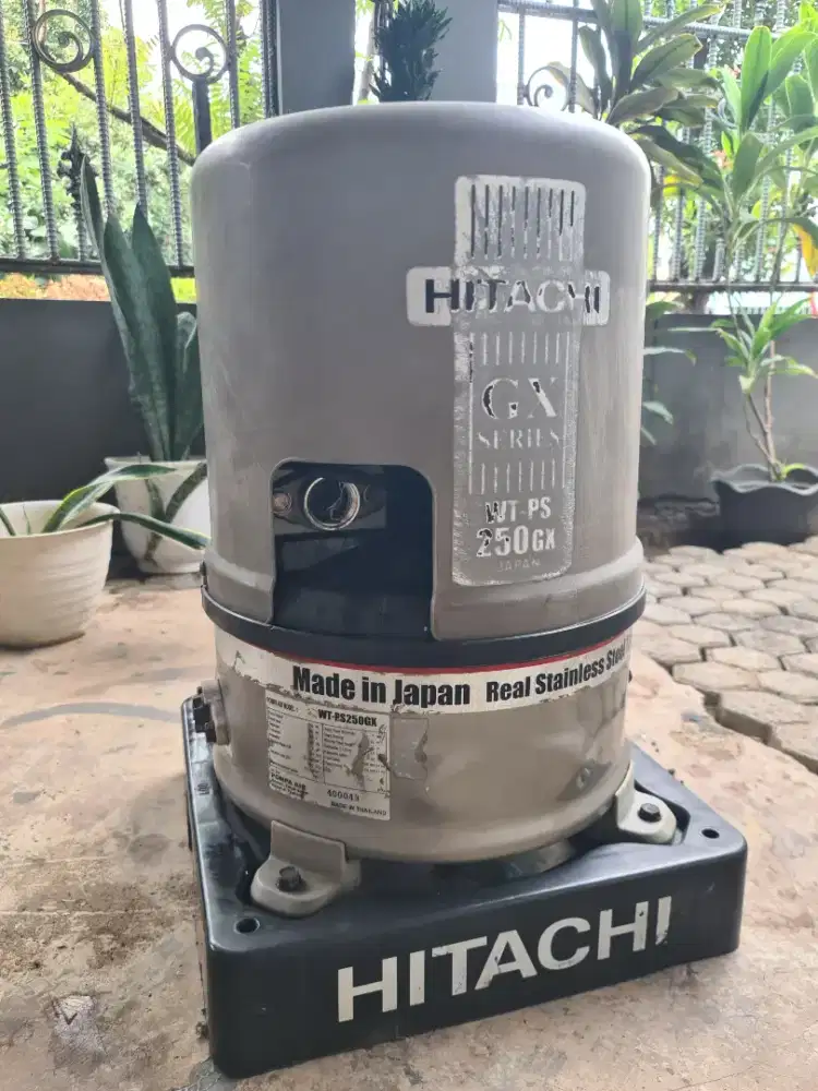 Pompa Air Tangki Stainless Steel HITACHI WT-PS 250 GX made in Thailand