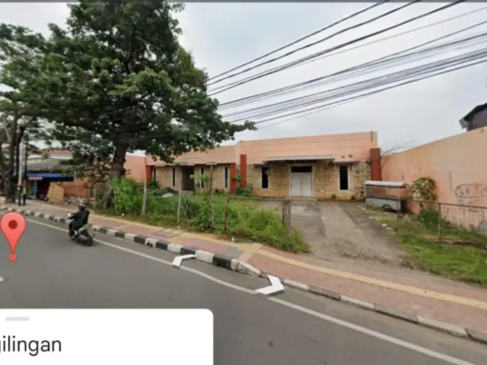 Tanah + Bangunan Pinggir Jl Raya Penggilingan Cakung, LT 1.177 M² LB 400 M², Dekat Stasiun Cakung