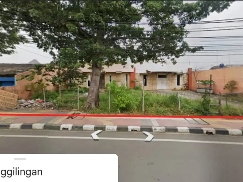 Tanah + Bangunan Pinggir Jl Raya Penggilingan Cakung, LT 1.177 M² LB 400 M², Dekat Stasiun Cakung