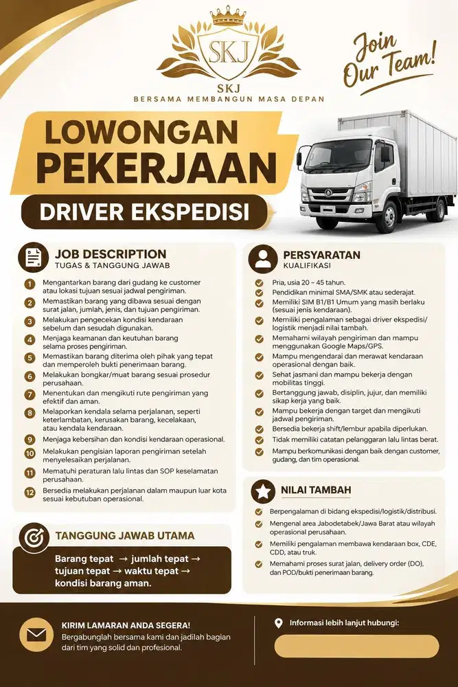 DRIVER EKSPEDISI