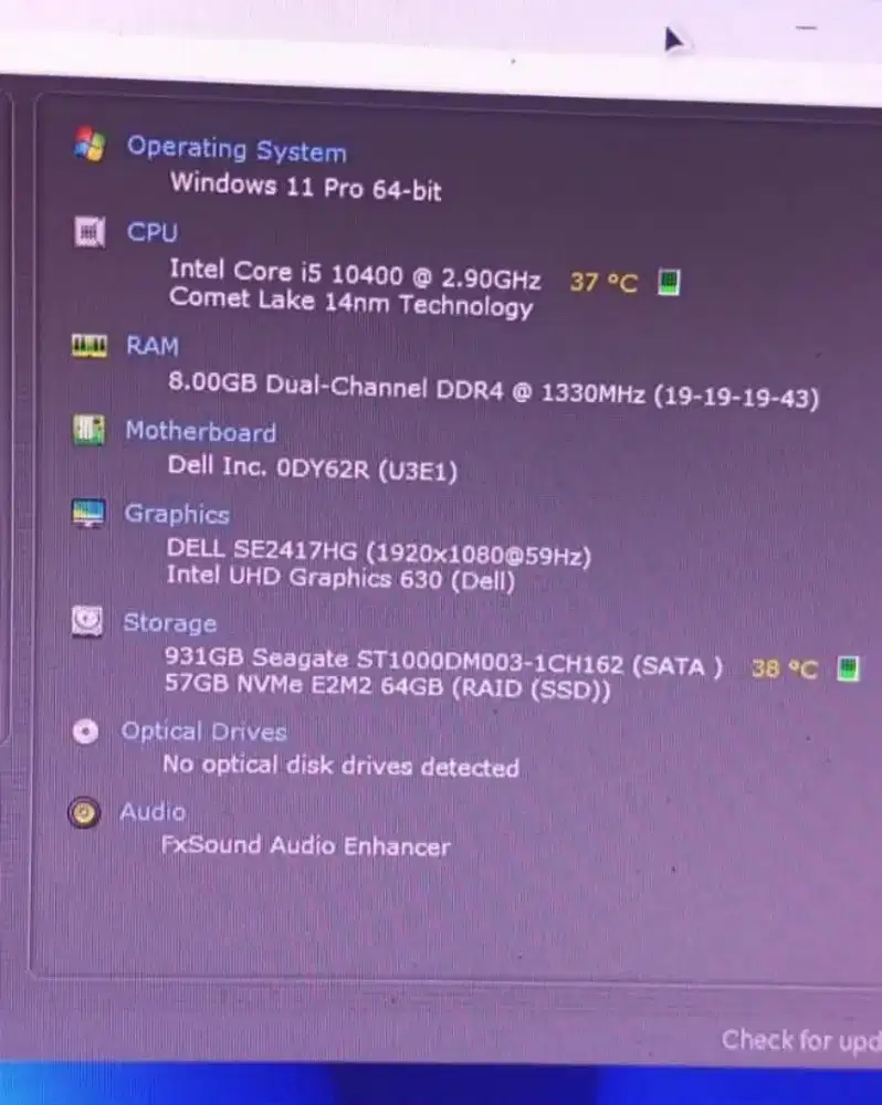 PC SFF Dell Optiplex 3090 BuildUp