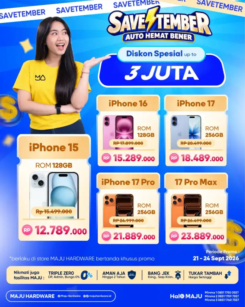 Promo IPhone 15 128 New IBox