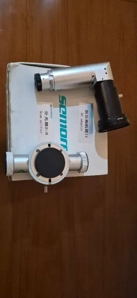 Semorr Beam Splitter Adapter Prolongasi Kamera Mikroskop teleskop