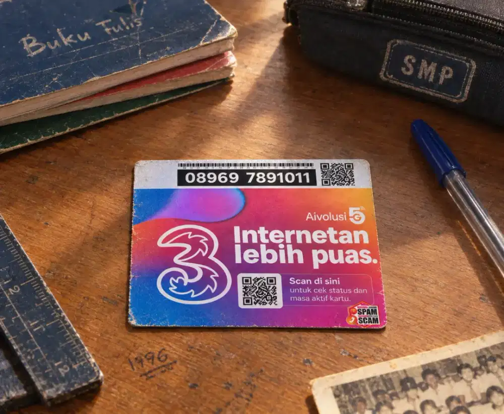 (bisa COD) PROMO Nomor CANTIK kartu TRI INDOSAT HOKI NAIK 7891011