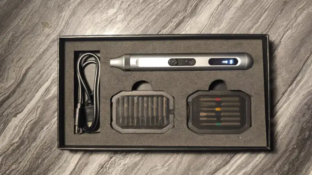 Obeng listrik untuk bongkar hp, remote control dll