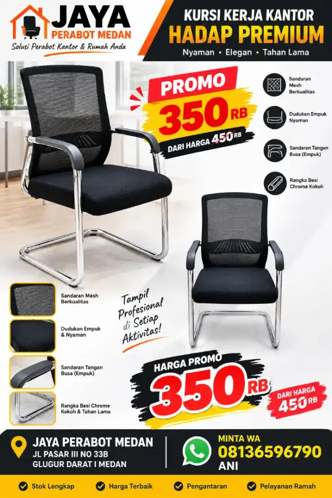 KURSI KERJA/KANTOR HADAP PREMIUM PROMO