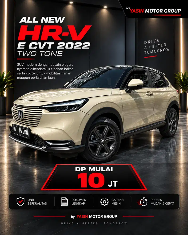 Honda HRV E AT 2022 DP 10Jt