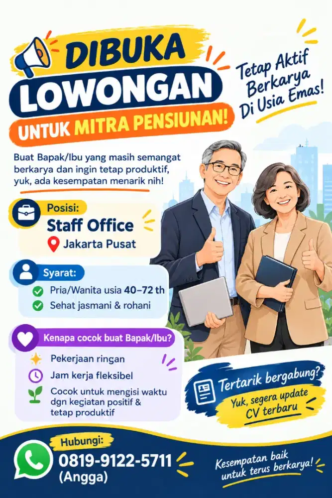 OPEN REKRUTMEN, JAKARTA PUSAT